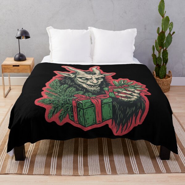 Item preview, Vintage Krampus With Gifts – Creepy Funny Xmas Design designed and sold by SleekLineSketches.