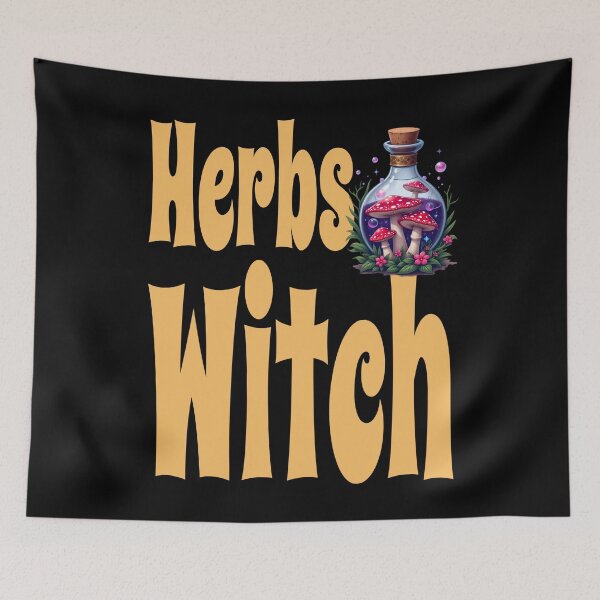 Item preview, wild herbs witch design designed and sold by Azrou shop.