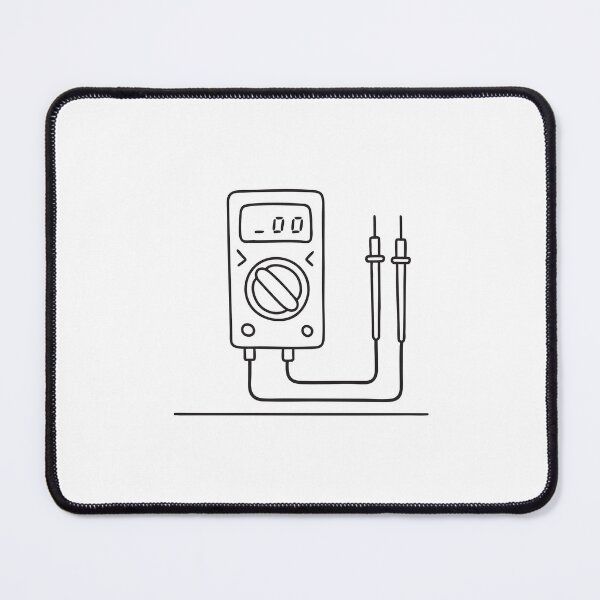 Item preview, A test meter connected to wires on a lab desk designed and sold by rasagamastore.