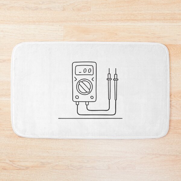 Item preview, A test meter connected to wires on a lab desk designed and sold by rasagamastore.