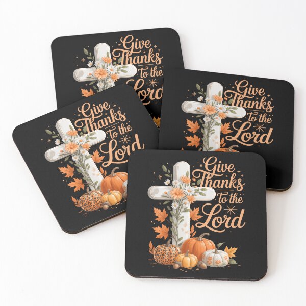 Item preview, Give Thanks To The Lord Jesus Thanksgiving Autumn Christian designed and sold by PunkNation-Arts.