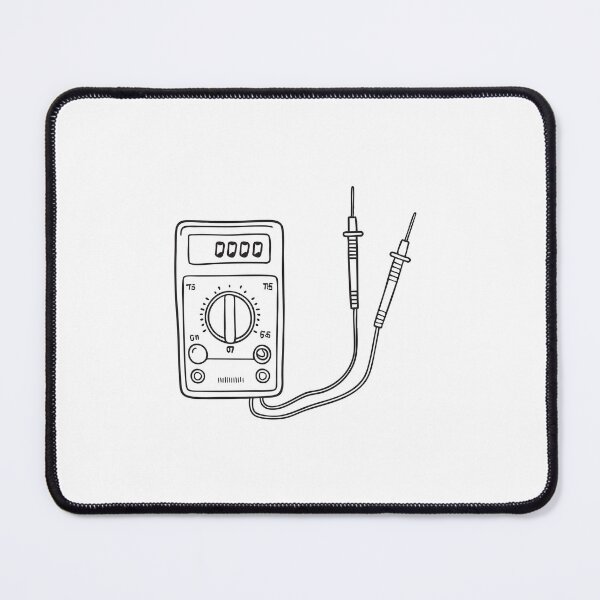 Item preview, A test meter with clipped probes near a fuse box designed and sold by rasagamastore.