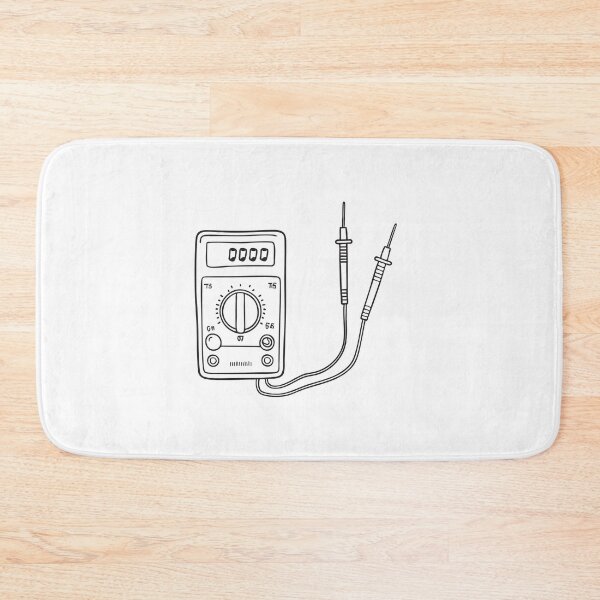 Item preview, A test meter with clipped probes near a fuse box designed and sold by rasagamastore.