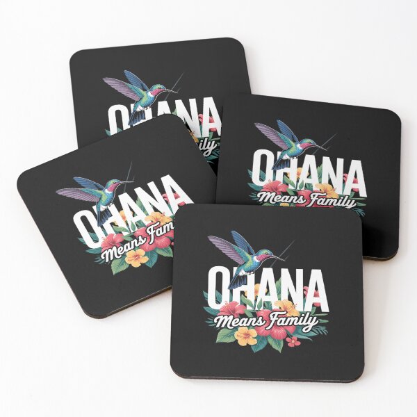 Item preview, Ohana Means Family Hawaii Hibiscus Flower designed and sold by ticlitule.