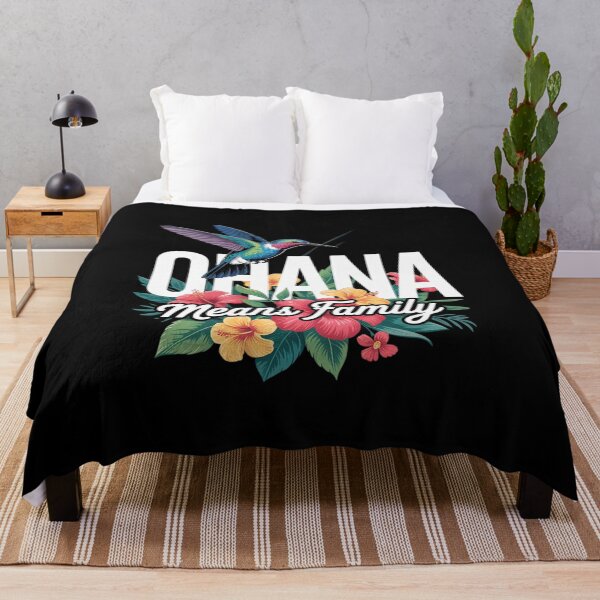 Item preview, Ohana Means Family Hawaii Hibiscus Flower designed and sold by ticlitule.