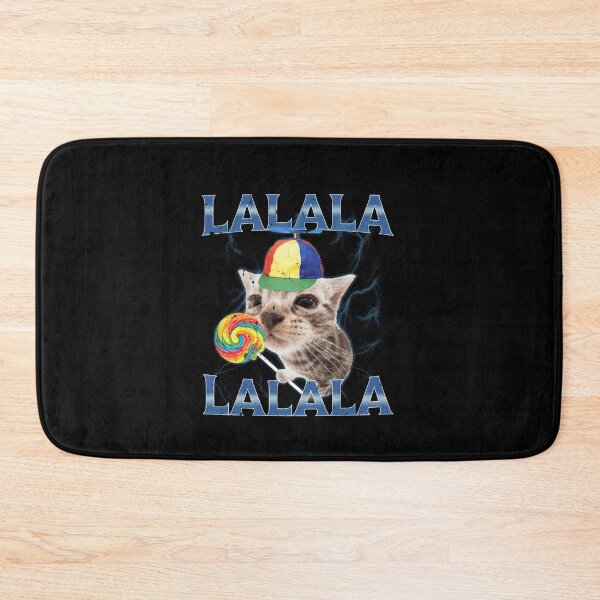 Item preview, Silly Lalala Cat Meme With Propeller Hat And Candy designed and sold by elderberry.