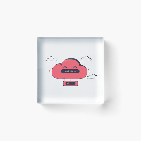 Item preview, Sad Cloud – Mentally Buffering designed and sold by Overthink Juice.