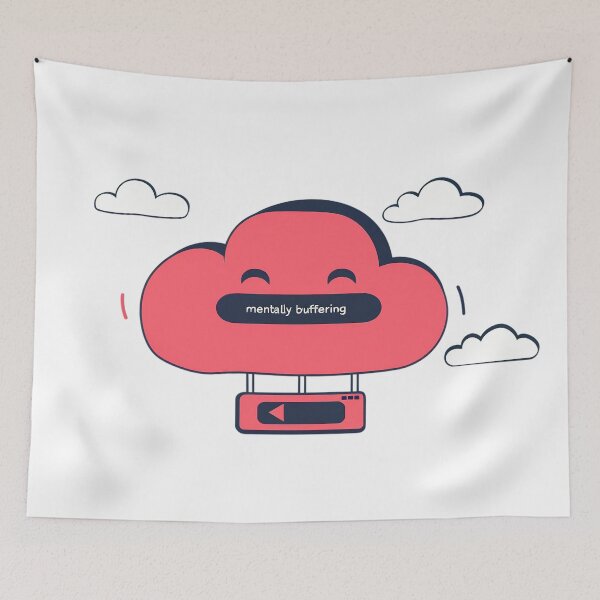 Item preview, Sad Cloud – Mentally Buffering designed and sold by Overthink Juice.