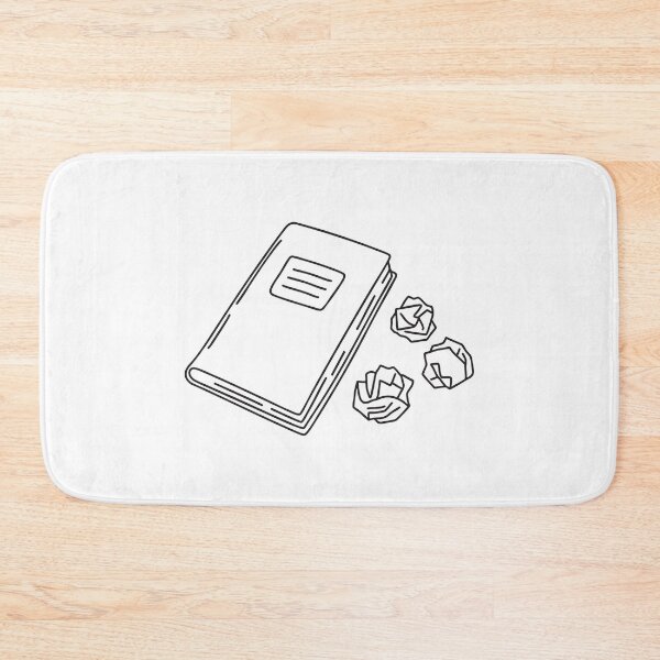 Item preview, A textbook closed beside a three crumpled draft papers designed and sold by rasagamastore.