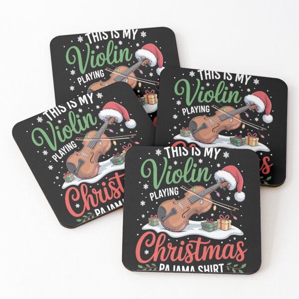 Item preview, Violin Playing Christmas Pajama Santa Violin designed and sold by VladoZork.
