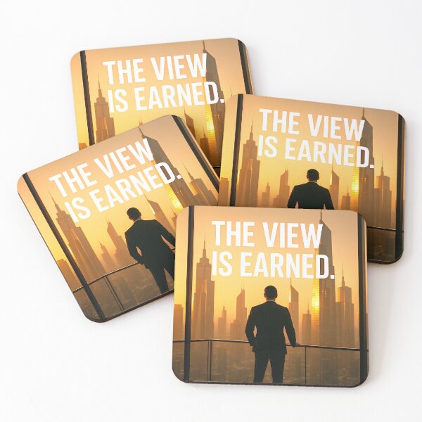 Item preview, The View Is Earned designed and sold by PosterFuel.