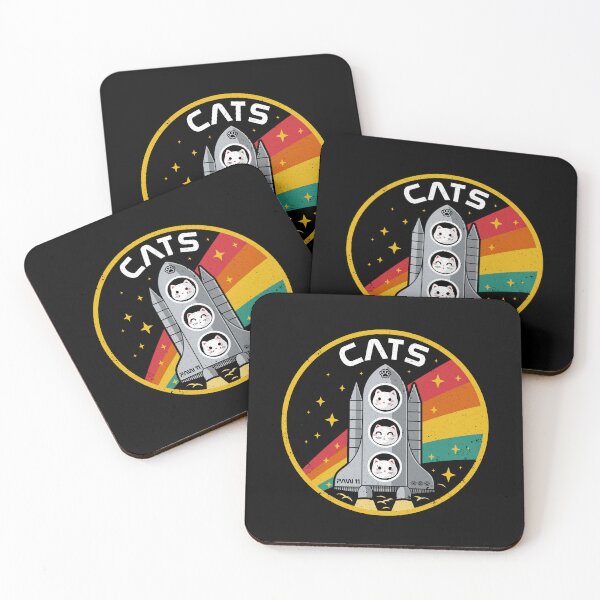 Item preview, Paw 11 Space Mission – Retro Cats in Rocket designed and sold by erion5k.