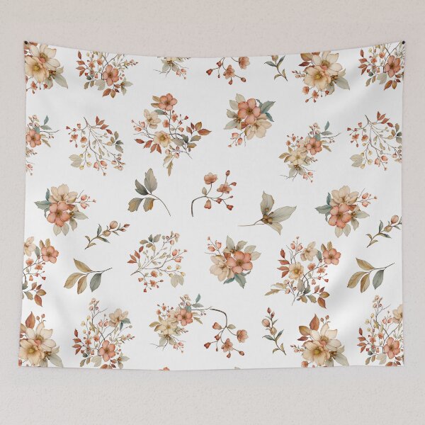 Item preview, Autumn Watercolour Wildflowers designed and sold by Honey Myrtle Studio.