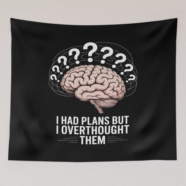 Item preview, Overthinking Perfectionist Funny Procrastinator Decisions designed and sold by August4Laughs25.