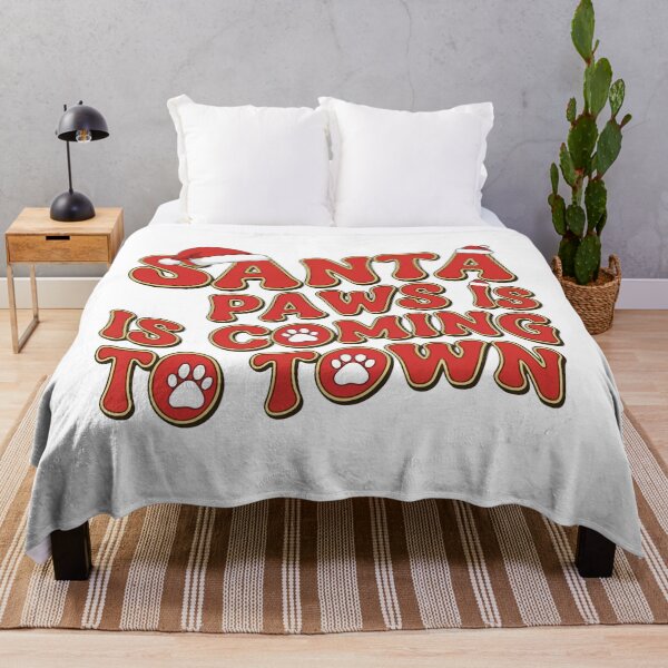 Item preview, Santa Paws Is Coming to Town Christmas Dog Shirt designed and sold by DavidTeeStudio.