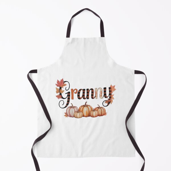 Item preview, Granny Fall Theme Autumn Pumpkins Leaves designed and sold by PunkNation-Arts.