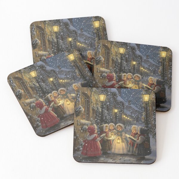 Item preview, Victorian Christmas Carolers on a Snowy Street designed and sold by acceleratorhams.