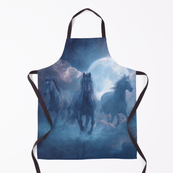 Item preview, Three Horse Moon — Celestial Fantasy Art designed and sold by Tommy's Arts.