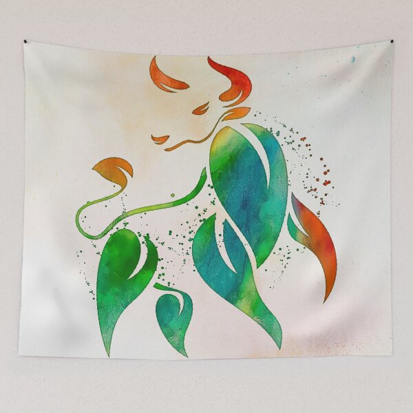 Item preview, TAURUS SIGN - Awesome Leaves designed and sold by ArtFeel.