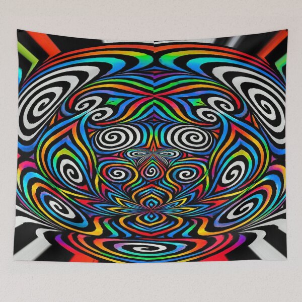 Item preview, Hypnotic spirals, colorful symmetry designed and sold by Sigtrix.