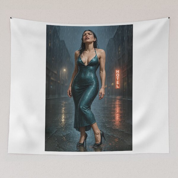 Item preview, Unlucky woman in a dress in the rain  designed and sold by CathryneDelamort.