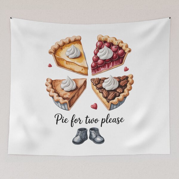 Item preview, Eating Pumpkin Pie For Two Thanksgiving Pregnancy designed and sold by HellD3vil-Art.