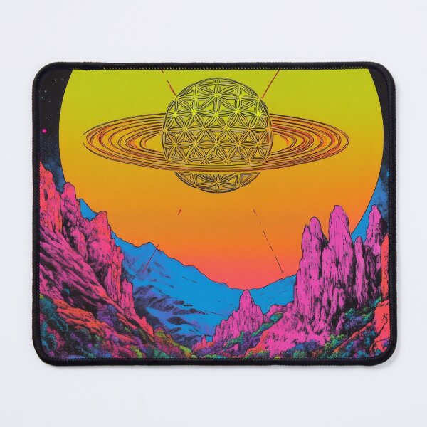Item preview, Saturn Flower of Life - Psychedelic Design designed and sold by BlissxPals.