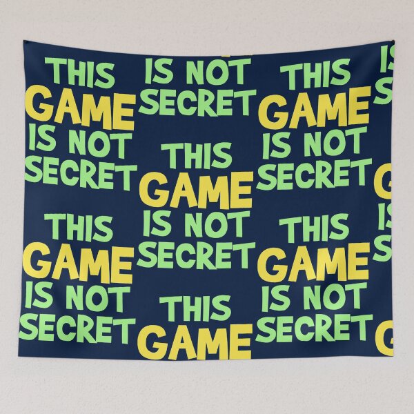 Item preview, This Game is Not Secret Active  designed and sold by MarthaHypatia.