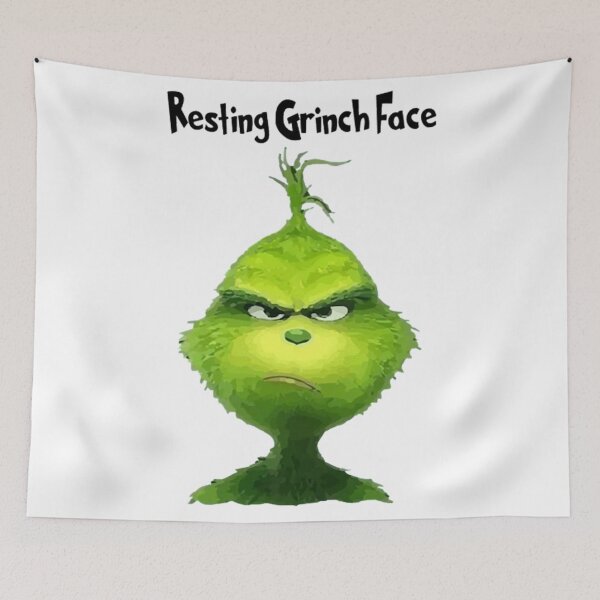 Item preview, Resting Grinch Face | Funny Christmas Meme Design designed and sold by TREYA ALLEN.