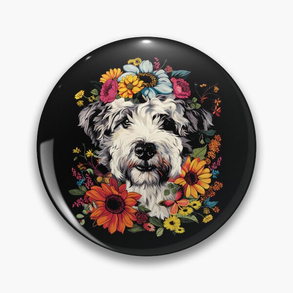 Item preview, Funny Sheepadoodle Floral Colorful Mom Dad Kids designed and sold by rafaeltto.