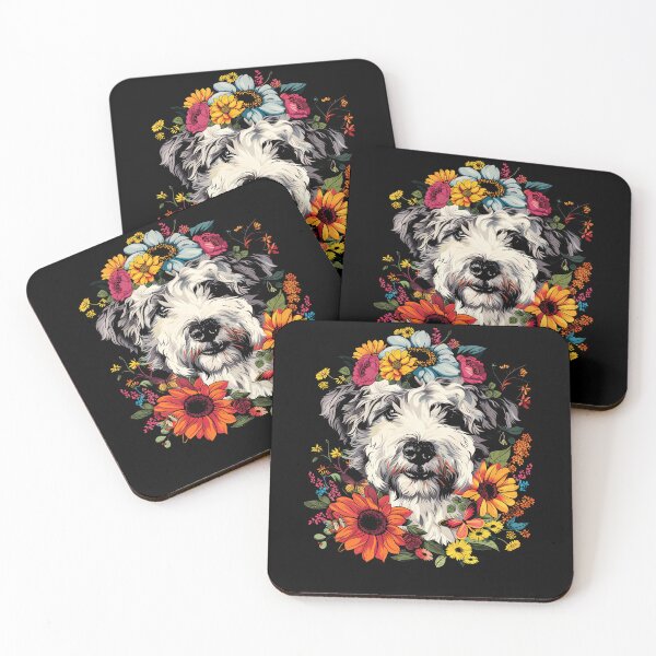 Item preview, Funny Sheepadoodle Floral Colorful Mom Dad Kids designed and sold by rafaeltto.