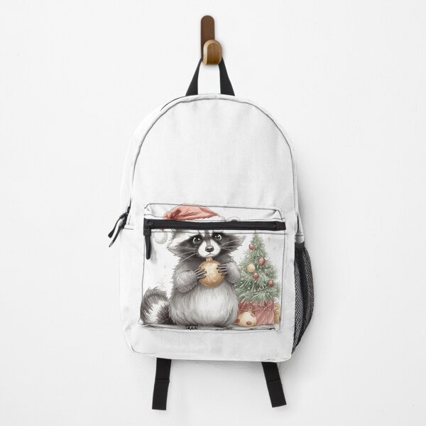 Item preview, Cute Christmas Raccoon – Adorable Holiday Mischief Illustration designed and sold by jelonkaa.
