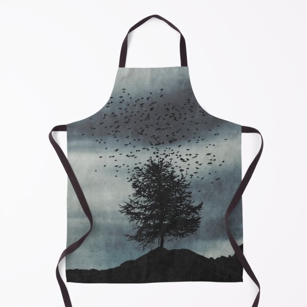 Item preview, ascension - single tree with a large flock of birds designed and sold by Dyrk Wyst Redbubble Shop.