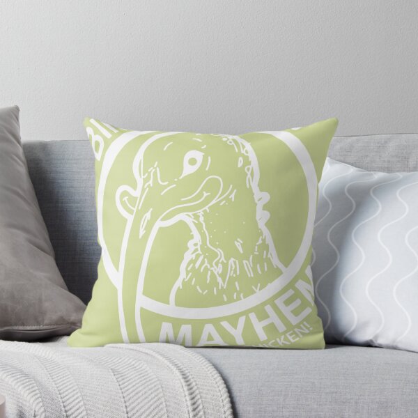 Item preview, 348-Bin-Chicken-Mayhem-Logo-White designed and sold by DonnellWeber8.