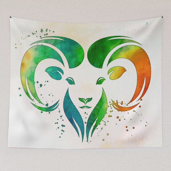 Item preview, ARIES SIGN - Awesome Leaves designed and sold by ArtFeel.