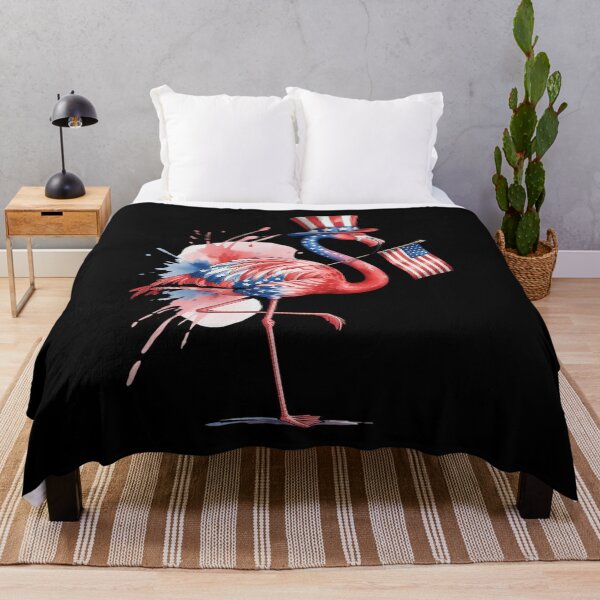 Item preview, Patriotic Flamingo American Flag USA 4th Of July Animal designed and sold by petrichorsworld.