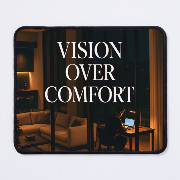 Item preview, Vision Over Comfort designed and sold by PosterFuel.