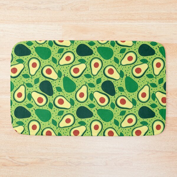 Item preview, pattern with avocado and halves designed and sold by burbura.
