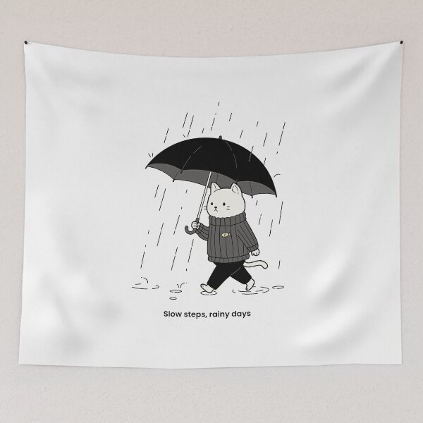 Item preview, Slow steps, rainy days designed and sold by alvin1002.