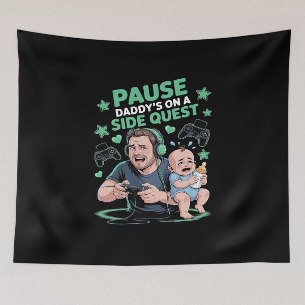 Item preview, PAUSE Daddy’s On a Side Quest - Gamer Dad Life Funny designed and sold by KingsLife1994.