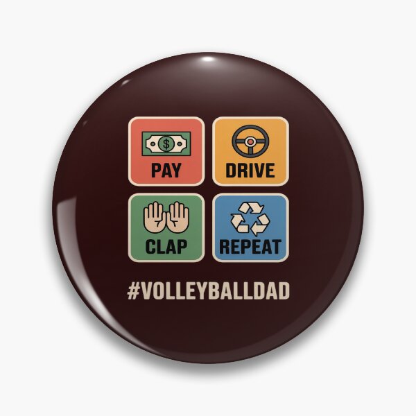 Item preview, Pay Drive Clap Repeat Volleyball Dad designed and sold by KingsLife1994.