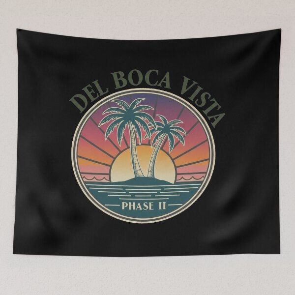 Item preview, Del Boca Vista Phase II T-Shirt | Retro Tropical Resort Sunset Tee | Vintage Art Deco Palm designed and sold by nhstaruna.