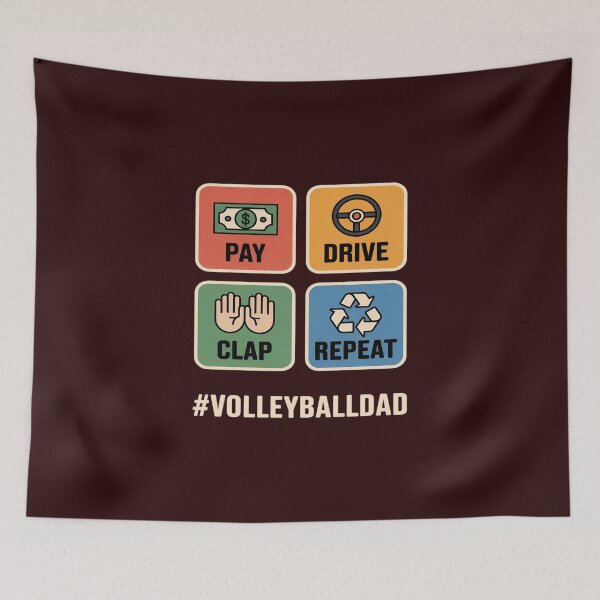 Item preview, Pay Drive Clap Repeat Volleyball Dad designed and sold by KingsLife1994.