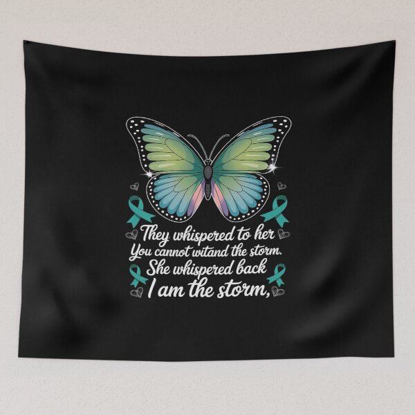 Item preview, PCOS Awareness Butterfly PCOS Fighter designed and sold by KingsLife1994.