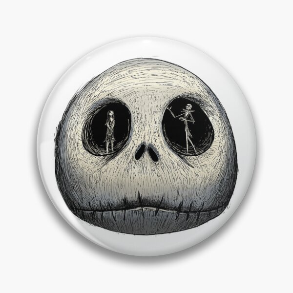 Item preview, The Nightmare Before Christmas Sally and Jack Face designed and sold by TREYA ALLEN.