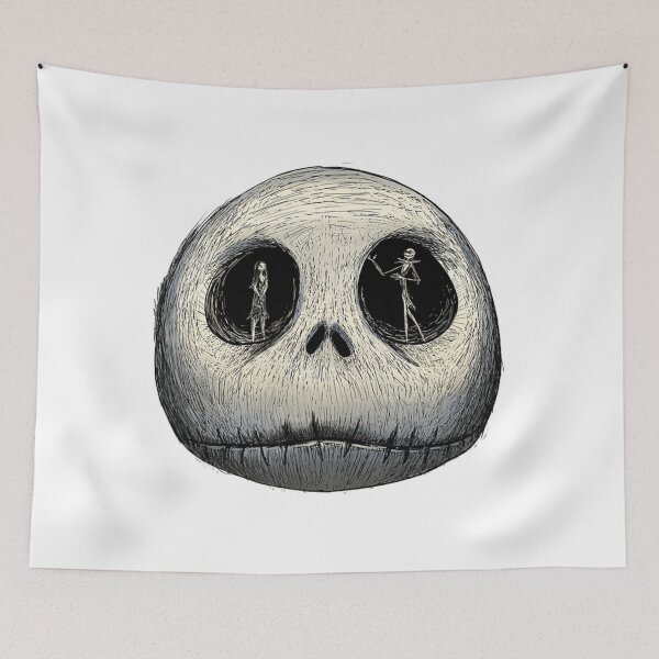 Item preview, The Nightmare Before Christmas Sally and Jack Face designed and sold by TREYA ALLEN.