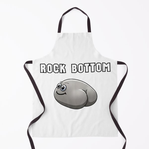 Item preview, Rock Bottom Funny Pun Cartoon Design designed and sold by NateSells.