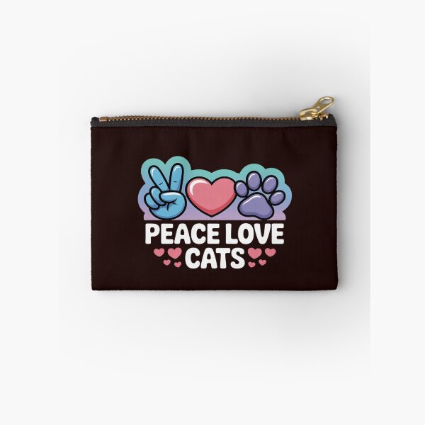 Item preview, Peace Love Cats Cute Cat Kitten Lover Paw Cat designed and sold by KingsLife1994.