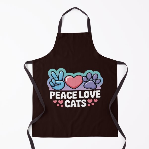 Item preview, Peace Love Cats Cute Cat Kitten Lover Paw Cat designed and sold by KingsLife1994.