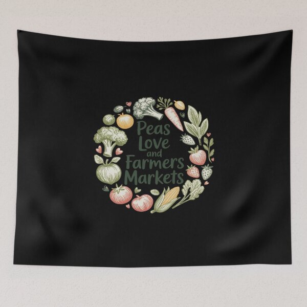 Item preview, Peas Love and Farmers Market Fruits Vegetables Gardening designed and sold by KingsLife1994.